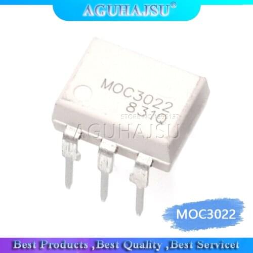 10PCS MOC3020 MOC3021 MOC3022 MOC3023 MOC3041 MOC3043 MOC3052 MOC3061 MOC3062 MOC3063 DIP6 DIP and IC