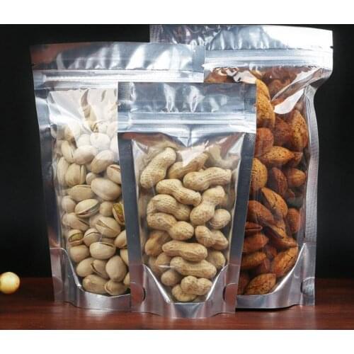 100-pack Resealable Zip Mylar Bag Aluminum Foil Package Bag Food Storage Pouches