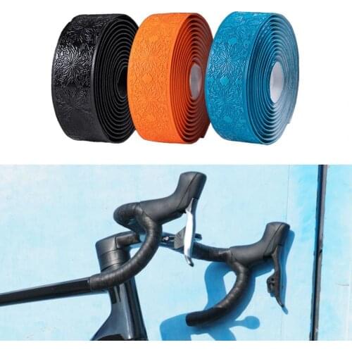 Self-adhesive 2Pcs Fashion Self-destructive Road Handlebar Straps Comfortable Feel Grip Tape Convenient for Bike
