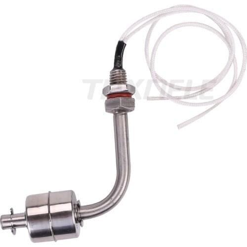 304 White Stainless Steel Float Switch L type Liquid Water Level Sensor Switch Internal Float Switch 120 Degree