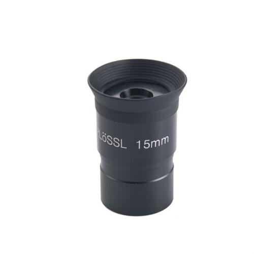 Agnicy 1.25 Inch PLOSSL PL15mm Eyepiece Series 500 1.25 Inches 31.7mm Low Magnification Multi-layer Coating Lens Eyepiece