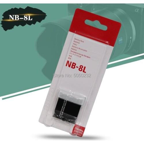 3.6V 740mAh NB-8L Rechargeable Digital Camera Battery Pack for Canon Powershot A2200 A3000 A3100 A3200 NB8L NB 8L