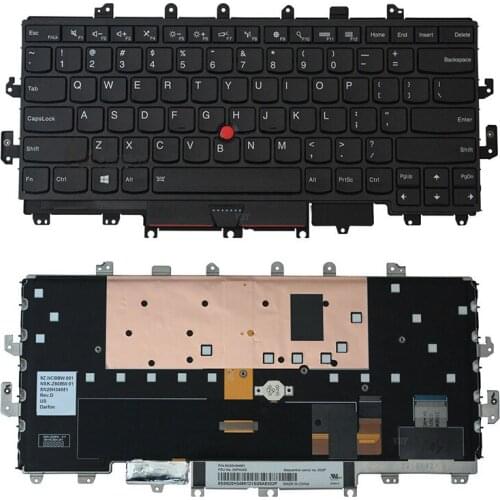 Free Shipping!! 1PC 95%New Original Laptop Keyboard For Lenovo ThinkPad X1 Yoga 2016