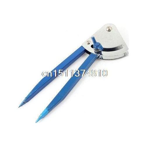 Dodger Blue 6" Locking Wing Metal Hinge Joint Marking Circular Divider Caliper