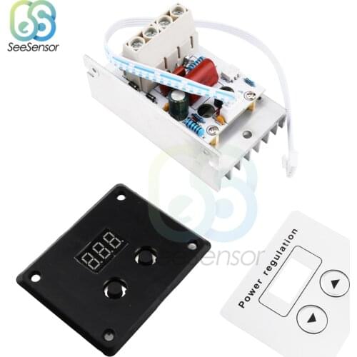 AC 220V 10000W SCR Digital Control Electronic Voltage Regulator Speed Control Dimmer Thermostat + Digital Meters Power Supply