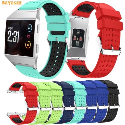 Lightweight Strap Ventilate Silicone Watchband For Fitbit Ionic Smart Watch Band Replacement Wristband Sport Bracelet Accessory