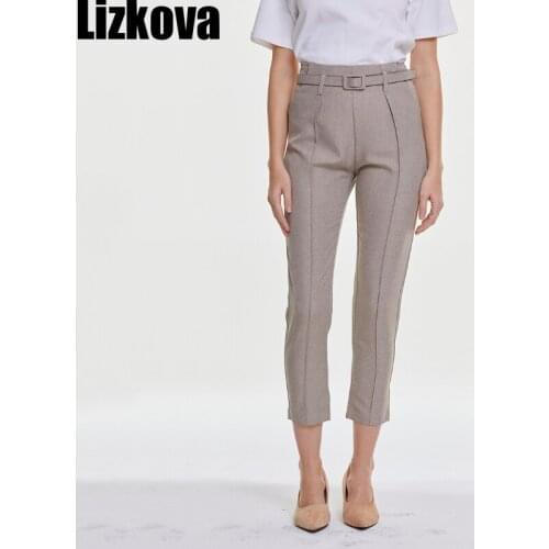LizKova Women's Plaid Trousers