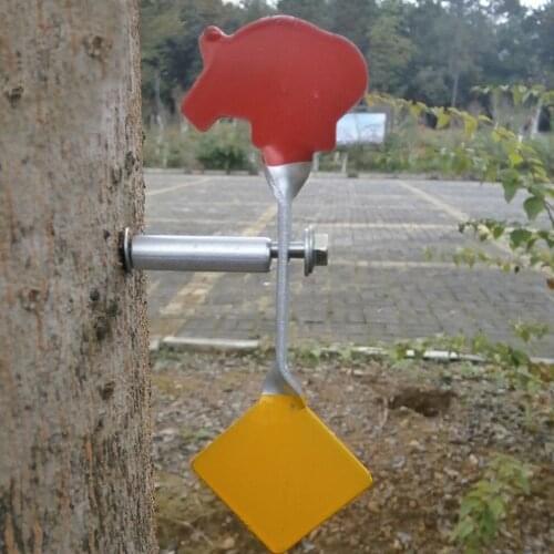 Stainless Steel Spinner Target Plinking Target Shooting Target 3mm Boar FOR Upright Surface, Wall, Tree, Stick