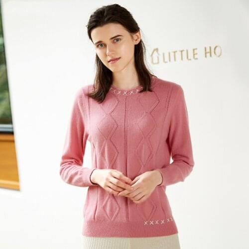 ZHILI 2018 New Autumn Winter O-Neck Pullover Cashmere Sweater