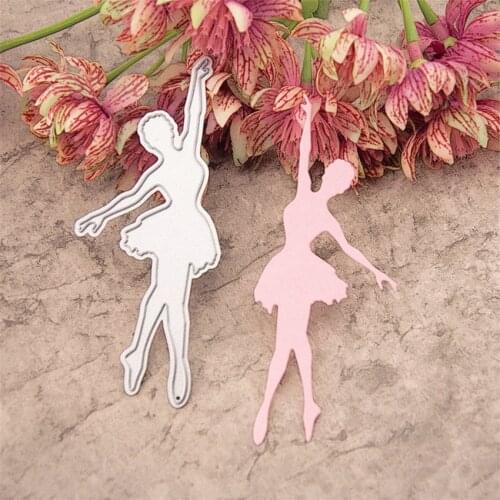 4.2x10cm Cutting dies Ballerina metal crafts paper die-cutting /DIY embossing Easter and New Year Scrapbooking
