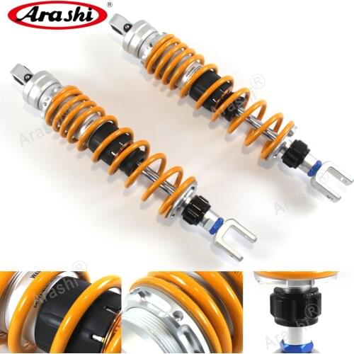 ARASHI For Daelim 250 7mm Spring Suspension Universal 365mm Motorcycle Scooter Adjustable Rear Shock Absorber 1 Pair SQ250