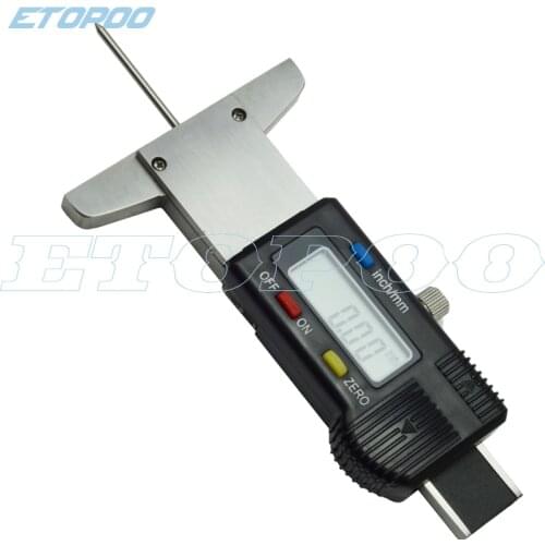 Drop shipping 0-30mm Digital Tire Thread Depth Gauge tire gauge stainless steel Tyre depth gauge
