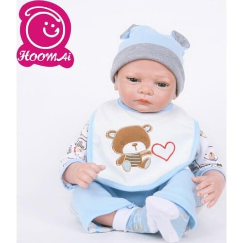 Cute Full Body Silicone Realistic Bebe Reborn Baby Dolls Handmade 50CM Realista for Childrens Day Gift Baby Doll Toy 20Inch