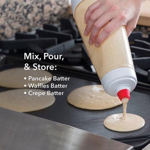 Hand Batter Mixer Bottle Batter Dispenser Cupcake Pancake Crepe Batter Dispenser