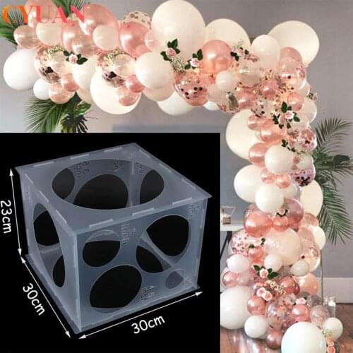 11 Holes Balloon Sizer Box 2-10inch Balloons Measuring Tool For Balloon Arch Garland Birthday Party Wedding Ballon Decorations