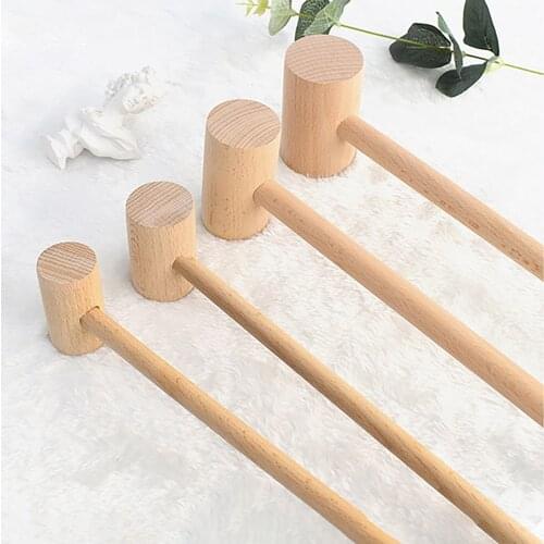 10 Pieces Mini Wooden Hammer Balls Toy Pounder Replacement Wood Mallets Seafood Crab Mallet Cracking Seafood Tool#g30