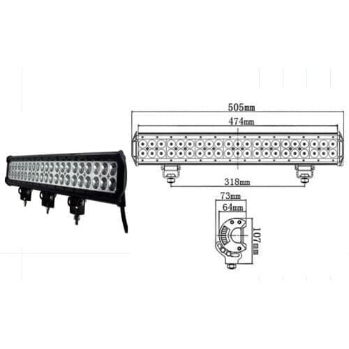 LED WORKING LIGHT 180W 9/32V depth or diffuse