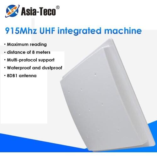 UHF 8M Long Range Built-in 8dbi Antenna Integrated Reader Passive Electronic Tag Reader RFID Integrated Reader for Car Parking