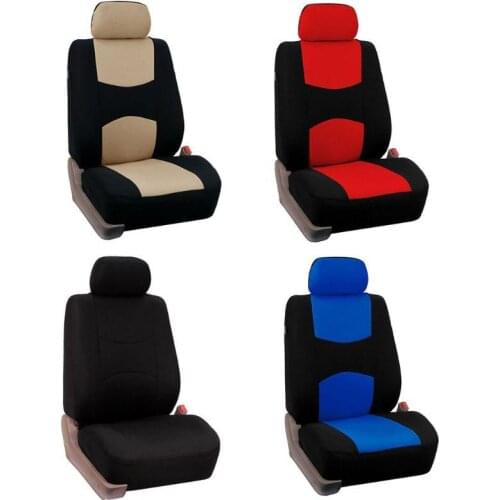 2pcs/set Car Universal Seat Covers Set Dirt Resistant Comfortable Auto Seat Protector Motor Car Interior Decoration