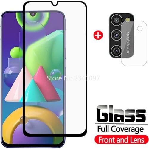 2 In 1 Protective Glass for Samsung Galaxy M21 A30 S A51 A71 A71 on Samsung Galaxy Samsung A51 A30S Camera Lens Armor Film Glass