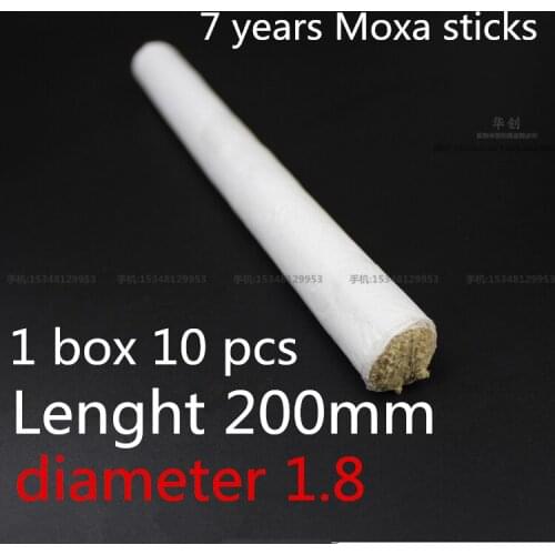 10PCS handmade gourmet Moxa tube medical Moxibustion Stick set Chinese old methods Moxa Stick Moxa-wool moxibustion 18mm* 200mm