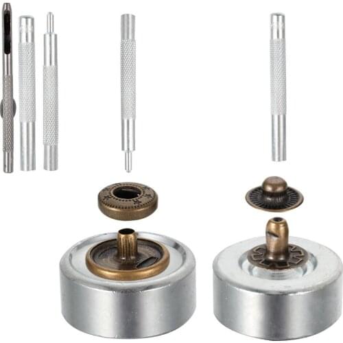 12.5MM 40 Sets Metal Snap Button Snaps Fasteners With 4 Pieces Fixing Tools Press Studs Clothing Tool Kit SCIE999
