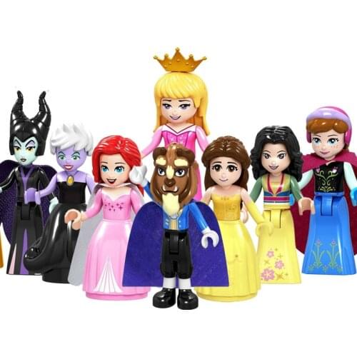 8Sets Mia Olivia Emma Andrea Martina Stephanie Figure Blocks Construction Building Toys Gift For Children