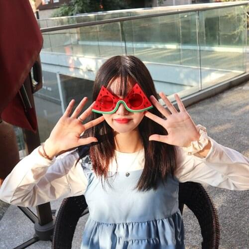 Birthday Party Sunglasses Funny Hawaiian Glasses Tropical Fancy Dress Bride Birthday Carnival Supplies Party Accessories（Gules