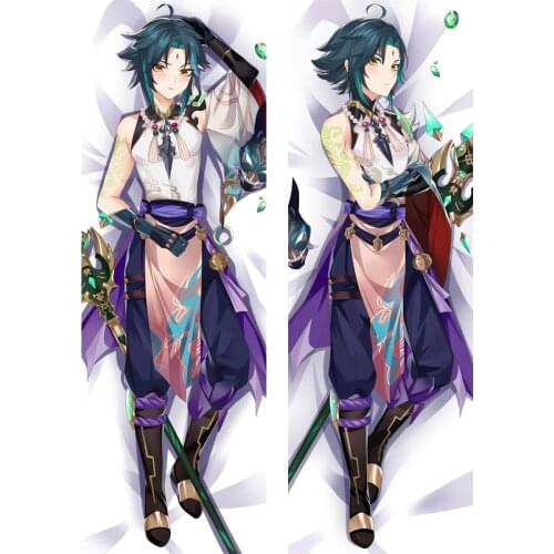 Anime Genshin Impact Xiao Tartaglia Sucrose Klee Cosplay Dakimakura Hugging Body Pillow Case Japanese Pillow Cushion Cover
