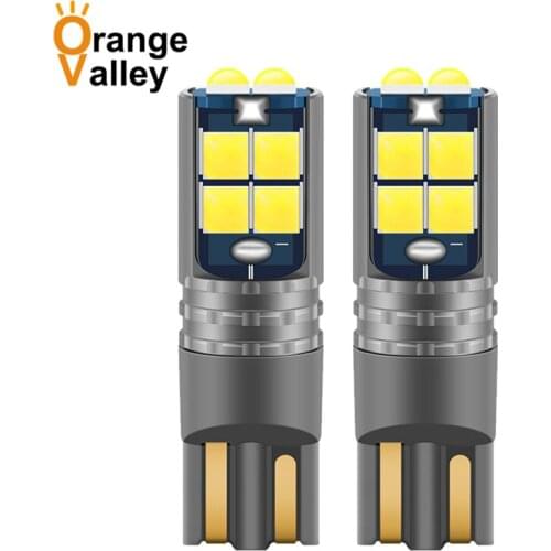 100PCS Car T10 LED 168 Canbus W5W 6 10 SMD 194 Auto 3030 LED Interior Light plate Dome Reading Lamp Clearance Light DC 12V