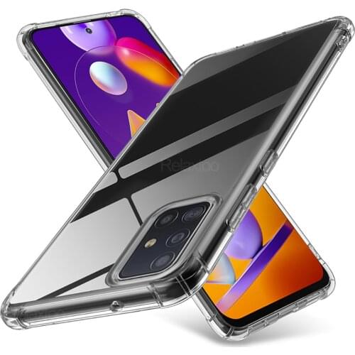 For samsung m31s case Transparent Silicone case For samsung galaxy m31s 2020 sm-m317f/ds m 31s m317f shockproof soft cases coque