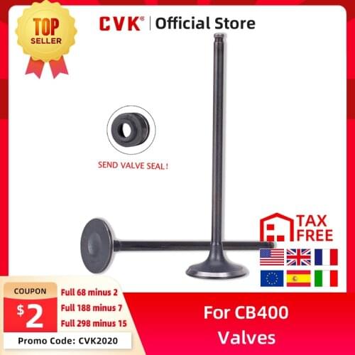 CVK 8 Pairs Intake Exhaust Valves with Oil Seal For Honda CB400 CB-1 CBR400 NC23 NC29 CBR400RR MC23 MC29 Motorcycle Accessories