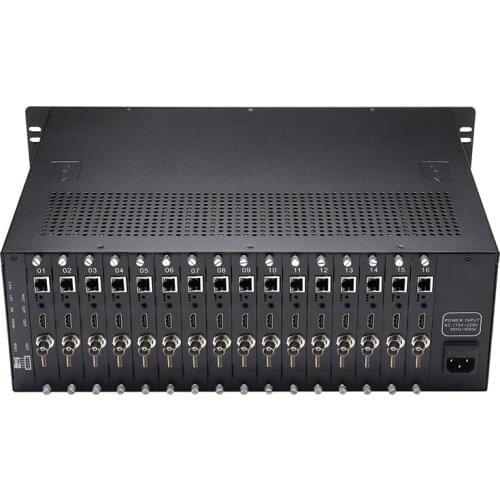 HWCODEC DR316 H.265 H.264 4K@60 16CH HDMI Decoder with 1Port BNC/ CVBS/ AUDIO/ RS485 Output Support P-P SRT OEM ODM RTMP RTSP