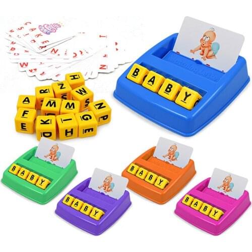 Children Alphabet Game Card English Alphabet Letters Learning Toys Vocabulary Word Picture Match Game Educational Toys