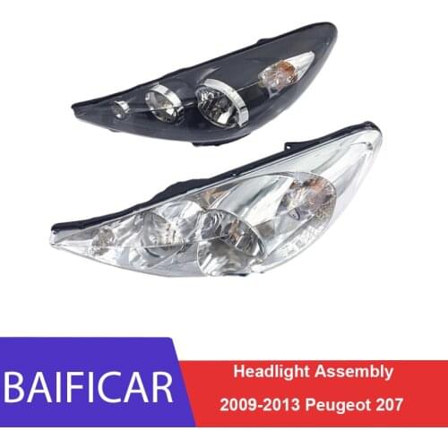 Baificar Brand New Genuine Left Right Headlight Headlamp Assembly Head Lights For 2009-2013 Peugeot 207