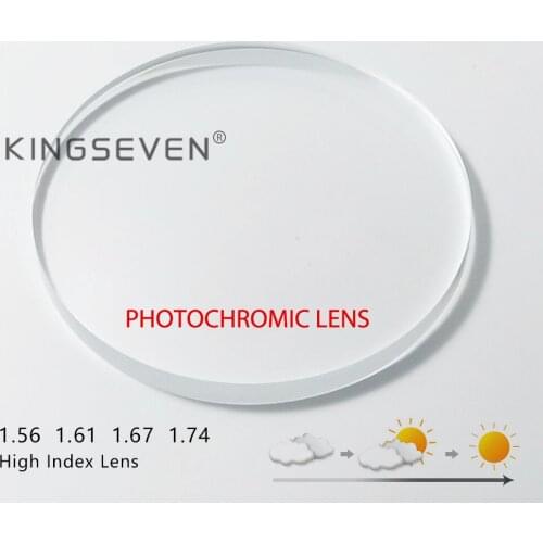 KINGSEVEN Photochromic Lens Progressive Multifocal Prescription Myopia Lenses Reading Glasses 1.56 1.61 1.67