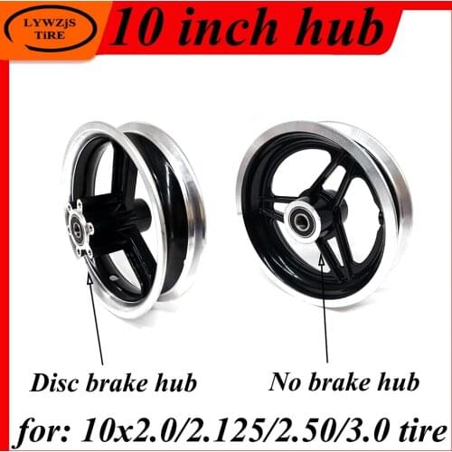 10 Inch Wheel Hub Electric Scooter 10 Inch rims Aluminum Alloy Wheel Rims for 10x2 10x2.125 10x2.50 10x2.25 Tires Rims