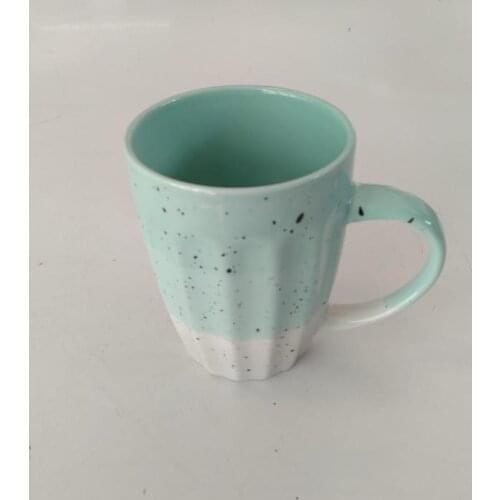 Kosova New Bone Chına 2 Color Mug Turquoise-White