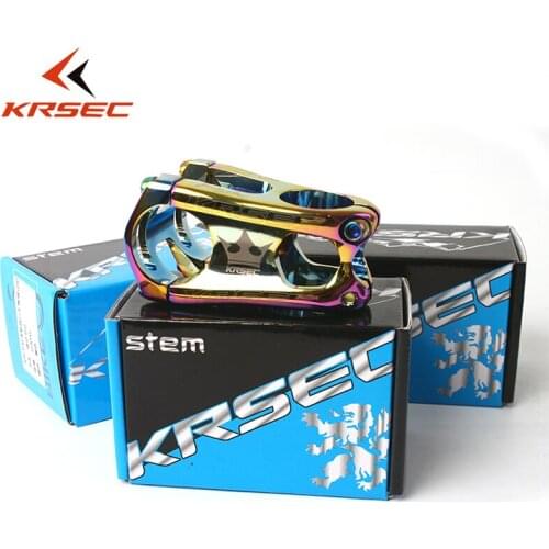 KRSEC Stem MTB Aluminium Alloy Handlebar Stem 31.8*50mm Ultralight Fit 28.6mm Fork Short Bar Stem Cycling Accesorios