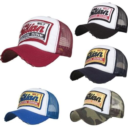 Hot Sale Embroidered Breathable Baseball Caps Summer Cap Mesh Hats For Men Women Casual Hip Hop Outdoor Hat Dropshipping