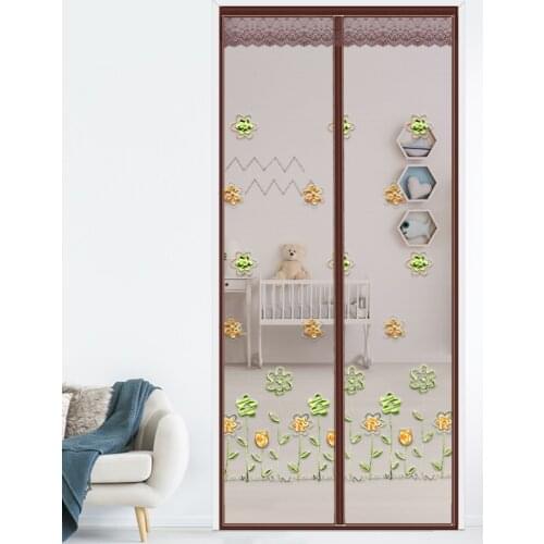 Superior Quality Magnetic Screen Door Mesh Curtain and Full Frame Hook&Loop Anti fly insect mosquito Hands Free Curtain