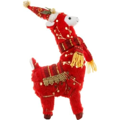 T5EC Cute Alpaca Plush Toy Kawaii Soft Stuffed Animal Kids Doll Toys for Baby Children Boys Girls Birthday Xmas Gift Party Decor