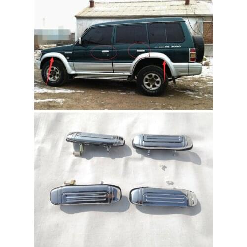 Car Outer Exterior Door Handles Chrome For Mitsubishi Montero Pajero V31W V32W V33W V43W MR156875 MR156876 MR156877 MR156878