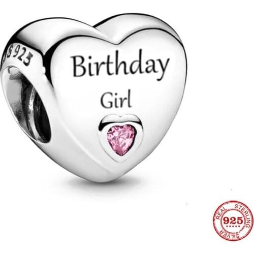 New Original European Silver Color Heart Girl Diy Bead Fit European Pandora Charms Bracelet Bangles Jewelry P251