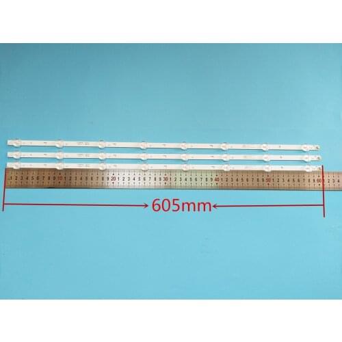 Nova 60pcs 8 lâmpadas LED tira Backlight 605 milímetros Para Tv JL.D32081235-001CS-M E469119 21v entrada