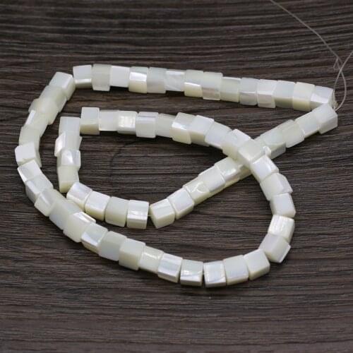 New Style Natural Freshwater Shell Irregular Square Loose Beads For DIY Jewelry Making Bracelet Earring Necklace Accessory