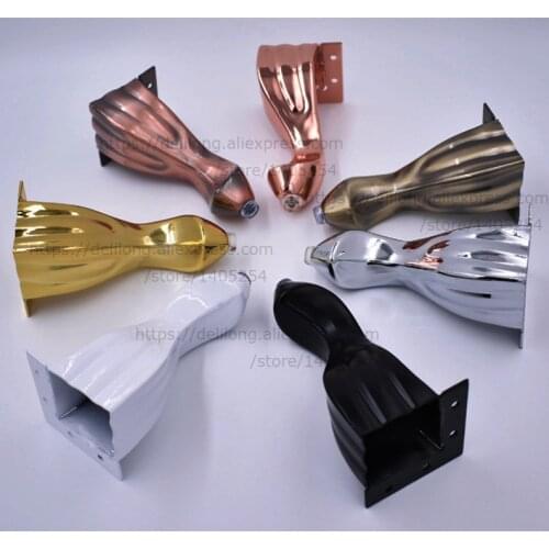 140mm sofa leg table feet, heavy duty cabinet leg bed legs furniture accessories gold colour 2PCS