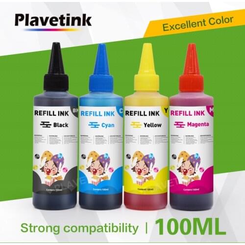 Plavetink Dye Printer Ink Bottle For 100ml Ink Refill Kits For HP For Canon Printer For Epson For Brother Printer Cartridges