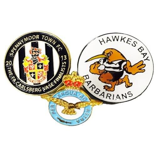 Customized Metal Pin Lapel Pin with Butterfly Clutch Backing with Raised Letters Also Okay Lapel Pins