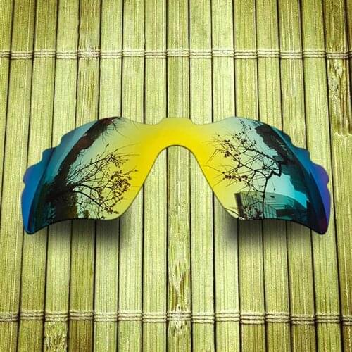 Polarized Replacement Lense For-Oakley Radar Path Vented Sunglasses Frame True Color Mirrored Coating - Yellow Color Available